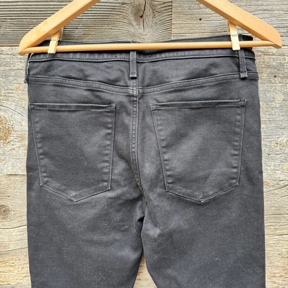 Abercrombie & Fitch High-Rise Super Skinny Ankle Jean Black Destroy Jeans Sz 30S - Picture 11 of 13